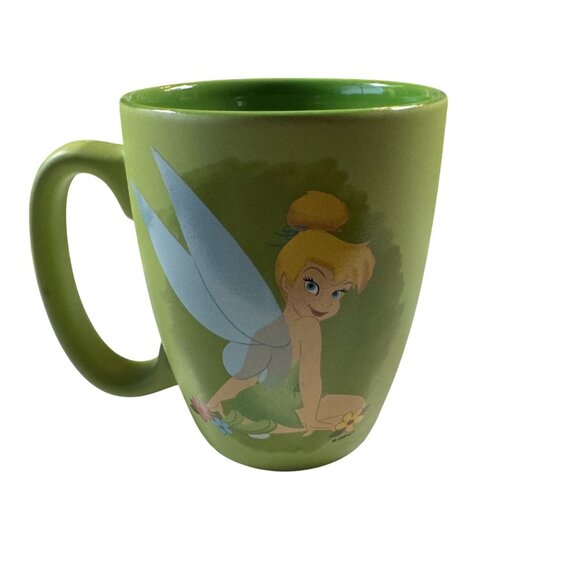 Disney Tinker Bell‎ Green Ceramic Mug 16 Ounce - Picture 4 of 5